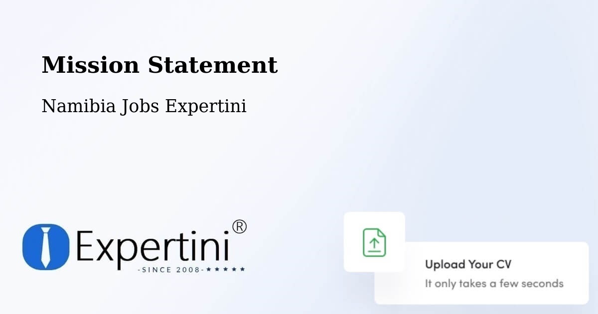 Corporate Mission – Hoachanas - Namibia Jobs Expertini